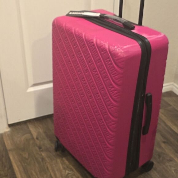 Steve Madden Branded Logo 28" Hard Side Logo Luggage- Rose - Picture 5 of 13